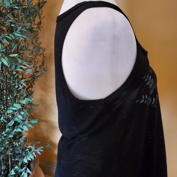 Papaya Floral Tunic Tank Burnout - Picture 7 of 8